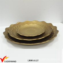 Set of 3 Chipboard Round Serving Plates